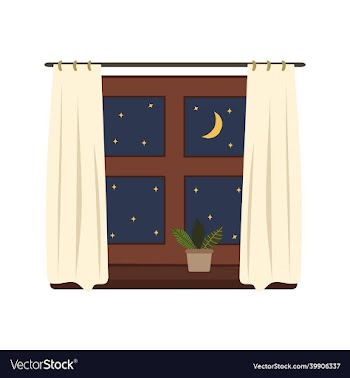 window at night