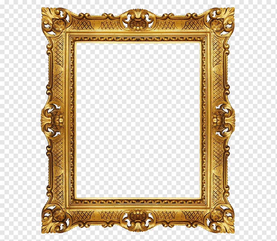 Window frame graphy, Gold Frame, frame, painted, golden Frame png