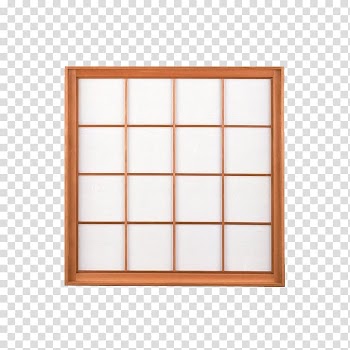 Window frame Paper Door, Orange white windows transparent background PNG clipart