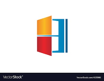  					Window house color logo vector image														