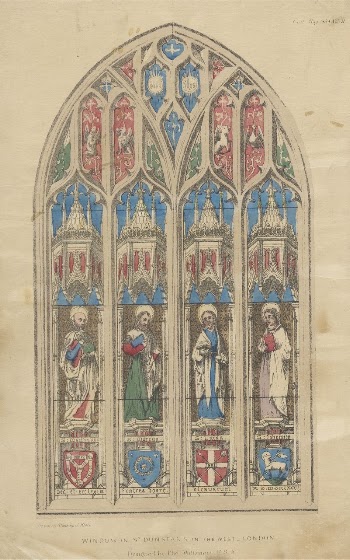 Window in St. Dunstan's in the West, | Free Photo - rawpixel