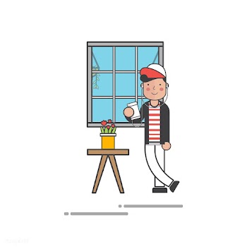 Window kid activity | Free stock vector - 113744