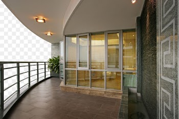Window Lighting Chair Garden House - Casual luxury loft balcony 