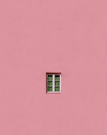 Window On Pink Wall