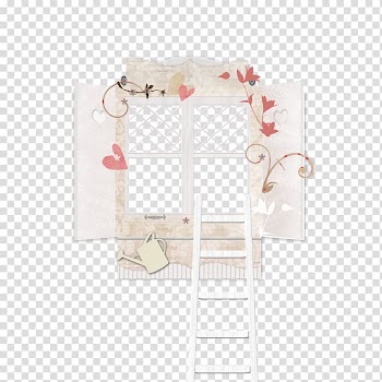 Window , Purple flower ribbon windows frame transparent background PNG clipart
