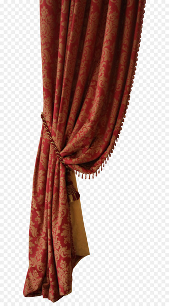 Window treatment Curtain Drapery Window valance - Red curtains 