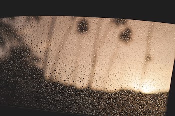 Window With Water Droplets