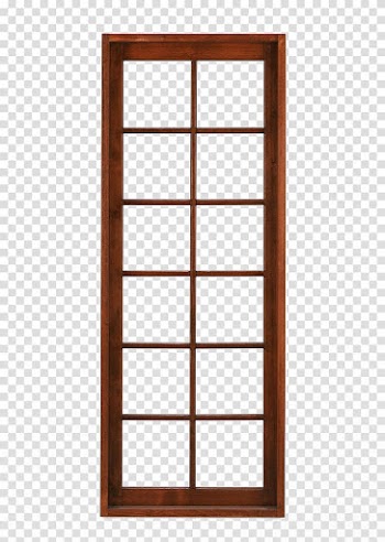 Window Wood Glass Door, Wood frame windows transparent background PNG clipart