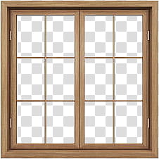 Windows ByunCamis, clear glass window with brown wooden frame illustration transparent background PNG clipart