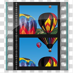 Windows Live For XP, multicolored hot air balloon transparent background PNG clipart