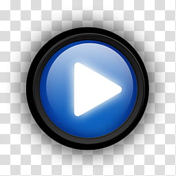 WINDOWS MEDIA PLAYER ICONS, mediaplayer, blue and black LED light transparent background PNG clipart