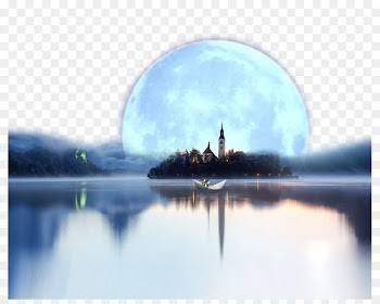 Windows Spotlight Microsoft Windows Windows 10 Wallpaper - The moon and the sea 