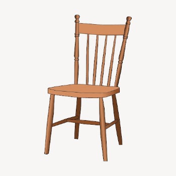 Windsor chair collage element, furniture | Free PSD - rawpixel