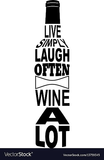  					Wine a lot vector image														