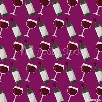 wine bottle and glass cup background