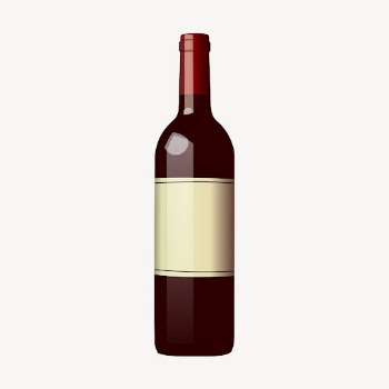 Wine bottle clipart, alcoholic beverage | Free Vector - rawpixel
