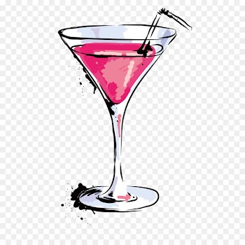 Wine cocktail Martini Red Russian Juice - Strawberry Cocktail 