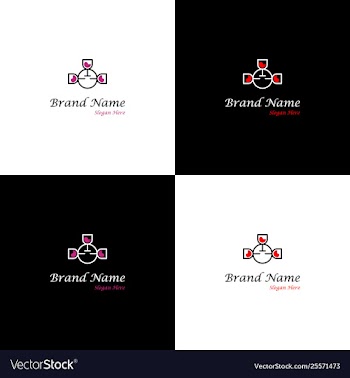 Wine drink nightclub creative logo design vector image