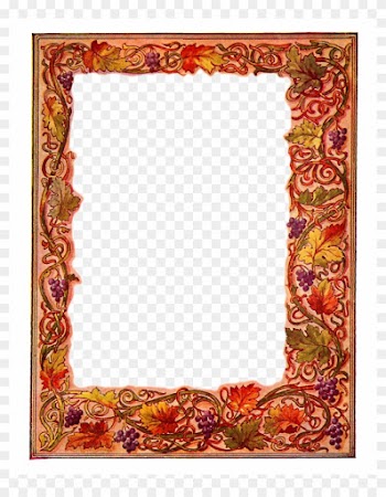 Wine Frame Png Clipart Common Grape Vine Wine Picture - Leaves And Wine Border