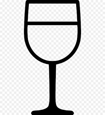 Wine Glass, Champagne Glass, Black White M, Line, Blackandwhite PNG