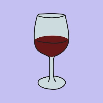 Wine glass doodle sticker, cute | Free PSD Illustration - rawpixel