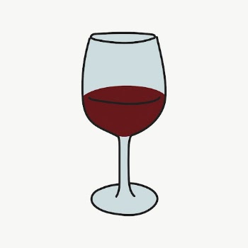 Wine glass doodle sticker, cute | Free Vector Illustration - rawpixel
