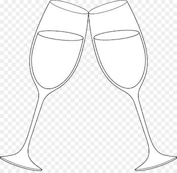 Wine glass Glasses White Champagne glass - Wedding Toasting Cliparts ...