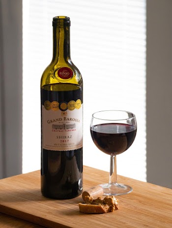 Wine Glass Near Wine Bottle