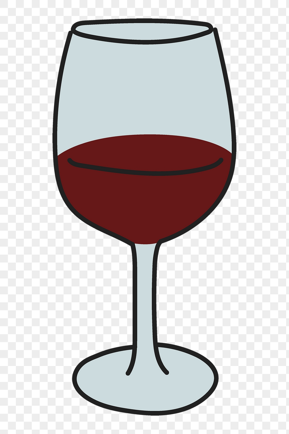 Wine glass png sticker, alcoholic | Free PNG Illustration - rawpixel