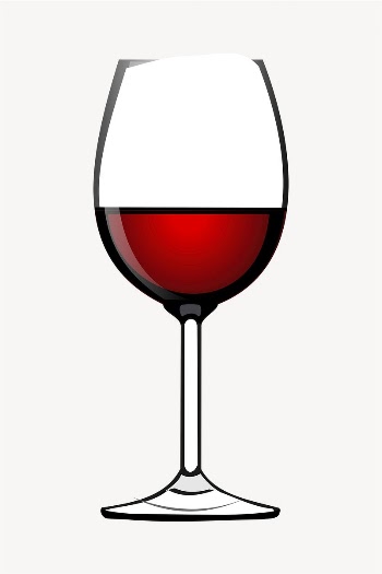 Wine glass sticker, beverage illustration | Free PSD - rawpixel