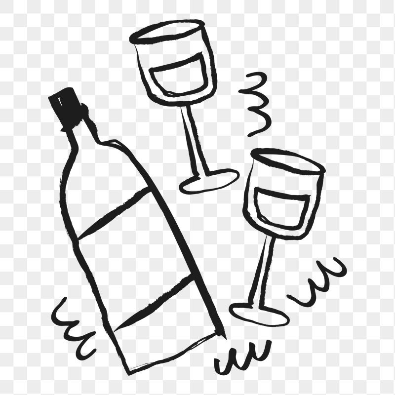 Wine glasses png sticker, alcoholic | Free PNG Illustration - rawpixel