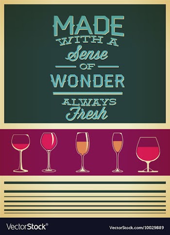 Wine glasses vector image