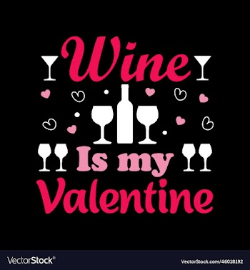 wine is my valentine-valentines t shirt design