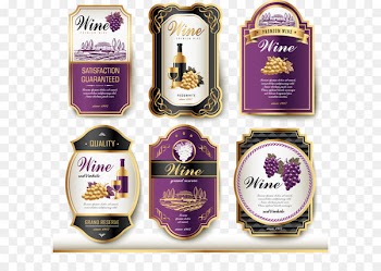 Wine label Vintage - Wine logo 