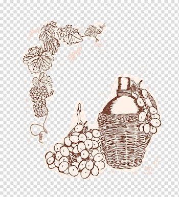 Wine Moonshine Common Grape Vine Nalewka Wedding invitation, grape fruit transparent background PNG clipart