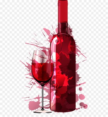 Wine Party Painting Drink Dinner - Vector creative red wine 