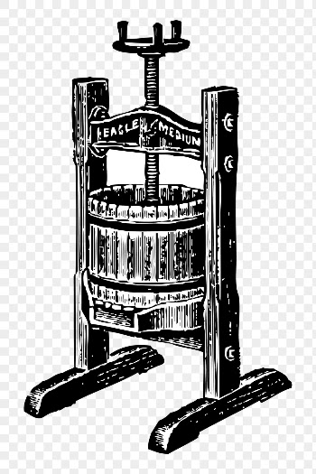 Wine press png sticker, equipment | Free PNG - rawpixel
