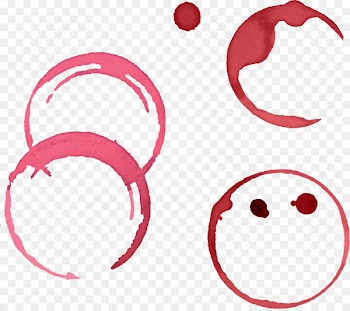 Wine Stain Icon - Vector hand painted red wine stains 