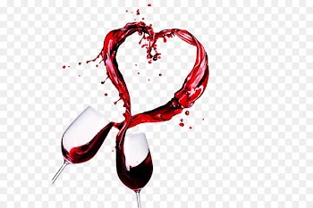 Wine tasting Valentines Day Winery Wine glass - Splash of red wine 