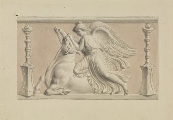 Winged Figure Slaying a Bull | Free Photo - rawpixel