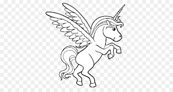 Winged unicorn Coloring book Drawing Pegasus - unicorn 