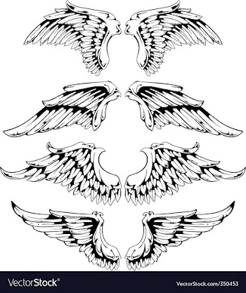  					Wings for your vintage design vector&nbsp;image														
