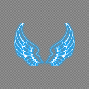 Wings Neon PNG