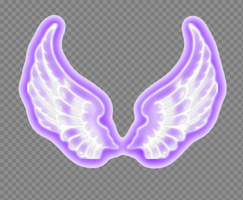 Wings Neon Transparent