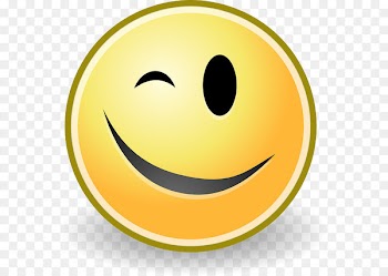 Wink Face Emoji Smile UTF-8 - Smiley PNG 