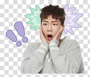 WINNER Line, man holding his face transparent background PNG clipart