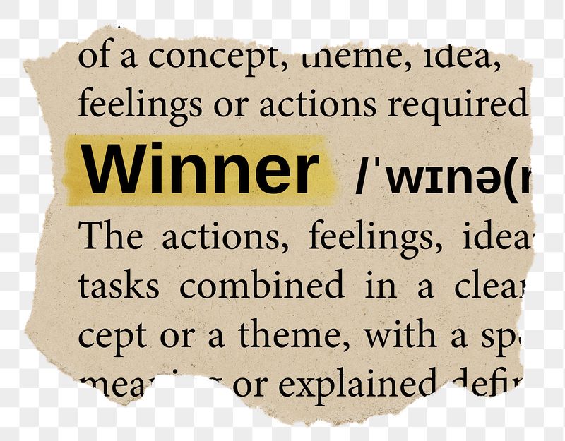 Winner png word sticker, torn | Free PNG - rawpixel