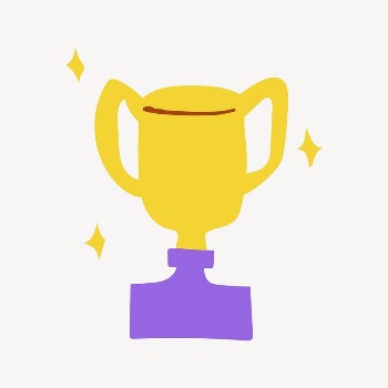 Winner trophy sticker, cute doodle | Free Vector Illustration - rawpixel