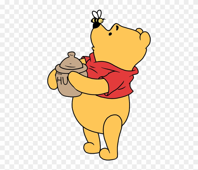 Winnie The Pooh Clipart Honey Bee - Winnie The Pooh With Bees