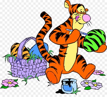 Winnie the Pooh Piglet Tigger Eeyore Easter Bunny - winnie pooh 